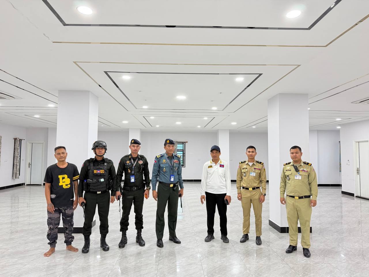 #柬埔寨 班迭棉吉省开展九处场所联合清查，查获十四名印尼籍人员，一处涉网赌诈骗窝点被查封取证