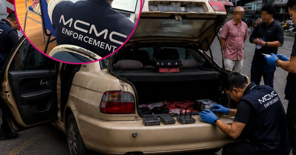 🇲🇾 65岁搞流动伪基站被抓！