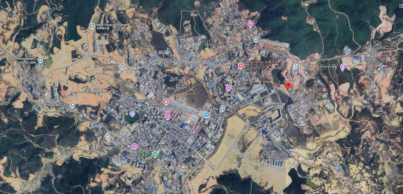 #网友爆料：勐波的黑暗角落，佤邦孟波城出去一点。