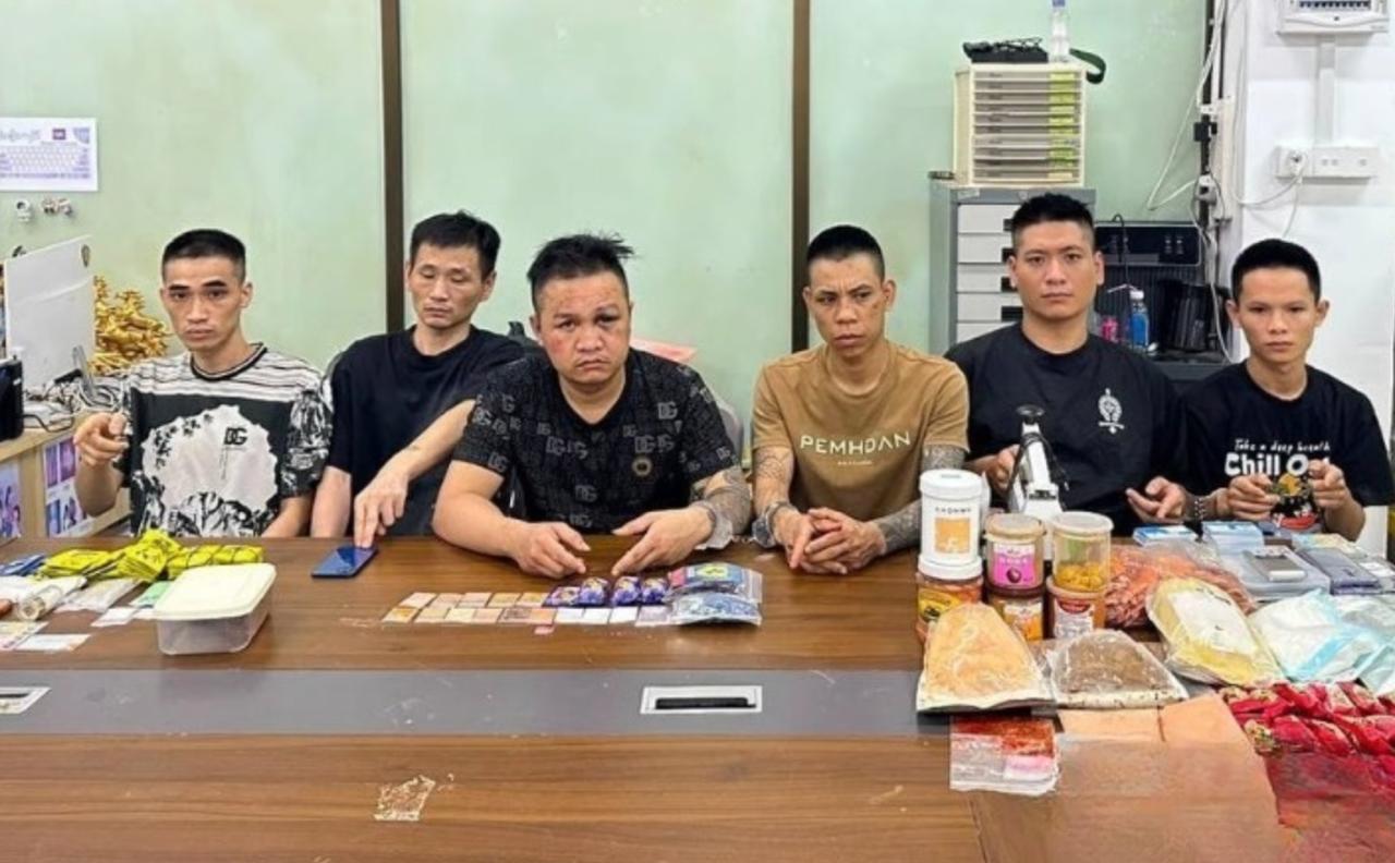 西港警方查获逾5公斤毒品及化学品，6名外籍嫌犯或面临终身监禁
