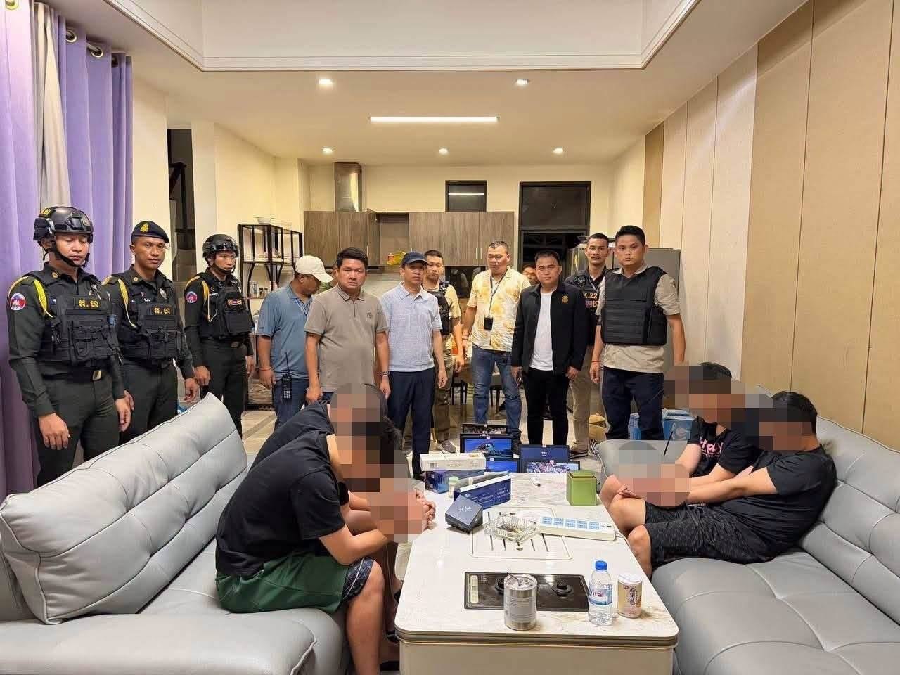西港宪兵破获网赌电诈案 4名中国籍嫌疑人被移送法办