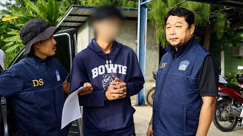 #泰国 22岁男子涉嫌性侵15岁少女，作案后潜逃，于宗汶县酒店周边被警方抓获