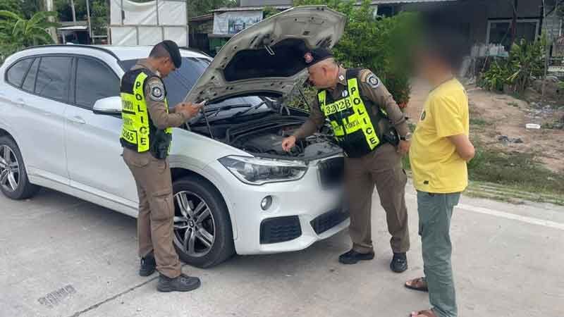 #泰国 春武里查获套牌宝马轿车，皮卡车主无端收到违章罚单蒙受损失