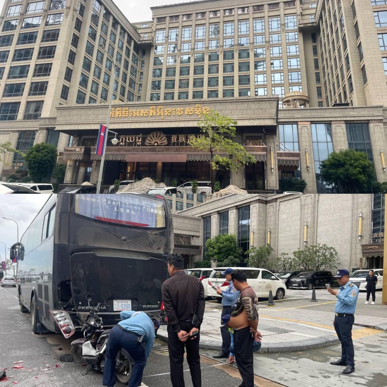 西港中国男子撞上赌场大巴身亡💥
