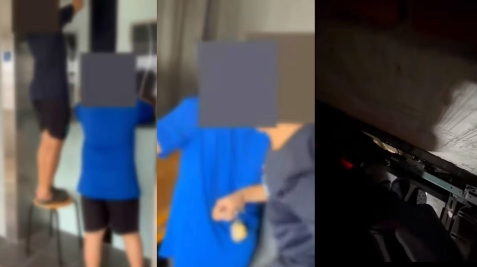 #新加坡 兀兰组屋多名男生撬开维修电梯闯入电梯井，市镇会报警，警方介入调查