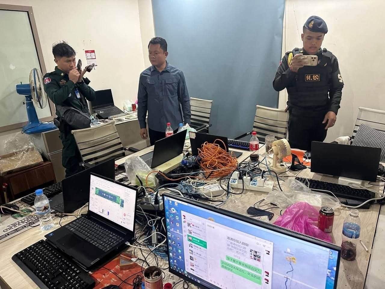 #西港 查获一诈骗窝点 逮捕7名中国籍嫌疑人