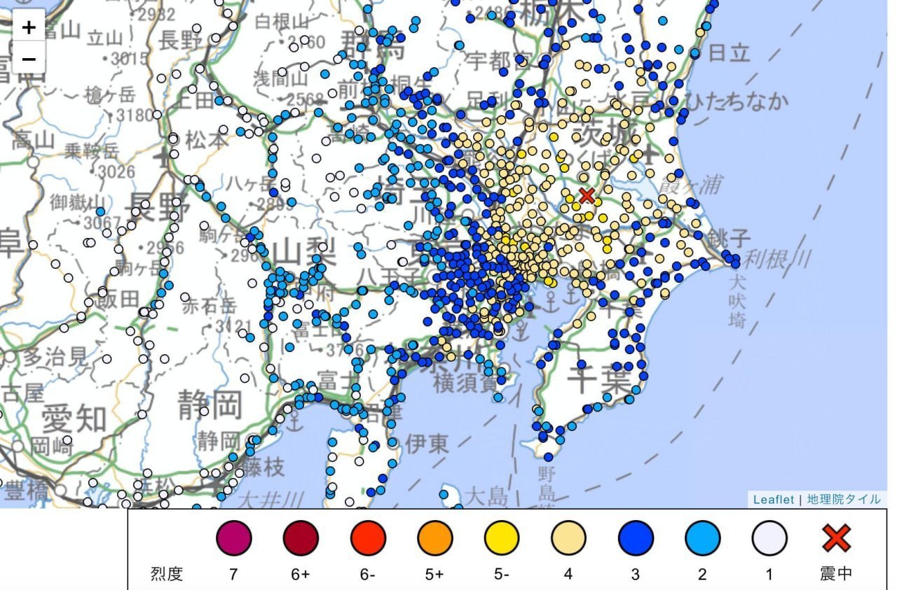 #日本发生5.9级地震，东京震感明显