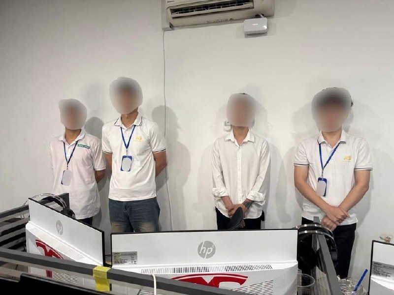 😃名越南人在金边搞非法网贷被抓