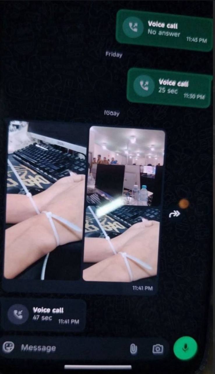 #老挝快讯：昨晚金三角“特外”一号关口附近有一家打野酒店被端，老挝警察直接冲进场地里，一堆皮卡车堵在门口，外围直接封锁了…